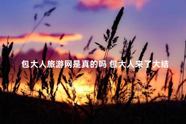 包大人旅游网是真的吗 包大人来了大结局